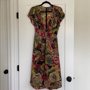 Reformation Multi Colored Floral Midi Dress